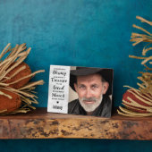 モダン大理石ファミリー写真記念 フォトプラーク (側面)