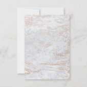 モダン大理石フェードダスティブルー銅カスタム写真 セーブザデート (裏面)