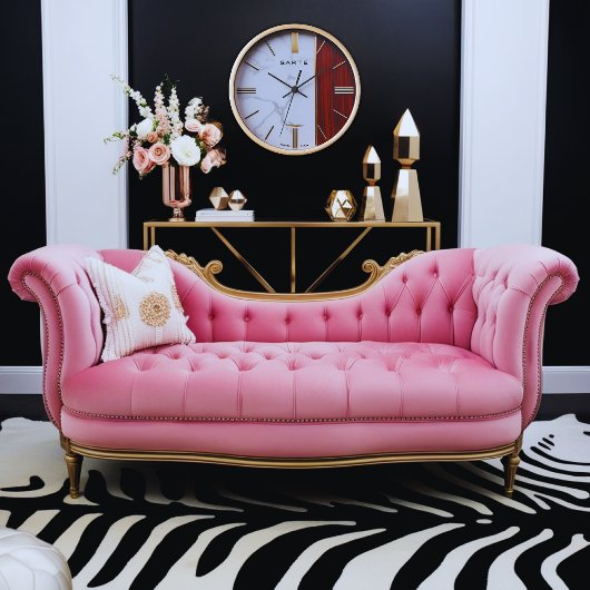 モダン大理石&ウッドデザイン付き高級ウォールクロック 壁時計