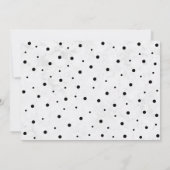 モダン大理石&スクリプト結婚のリハーサルディナー 招待状 (裏面)