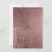 モダン大理石&バラ金ゴールドパイナップルブライダルシャワー 招待状 (裏面)