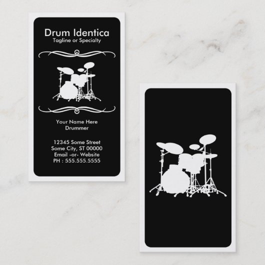 モダン太鼓 名刺 (正面/裏面)