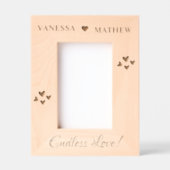 モダン夫婦最高のの絶え間ない愛 レーザー彫刻フレーム (正面)