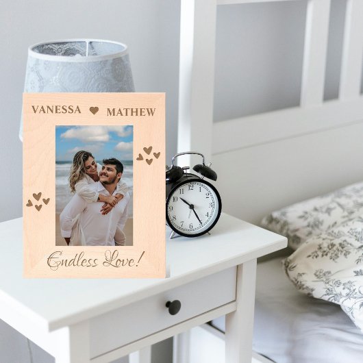 モダン夫婦最高のの絶え間ない愛 レーザー彫刻フレーム