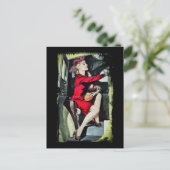 モダン女の子 ポストカード (スタンド正面)