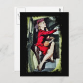 モダン女の子 ポストカード (正面/裏面)