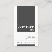 モダン女優モデル名刺 名刺 (裏面)