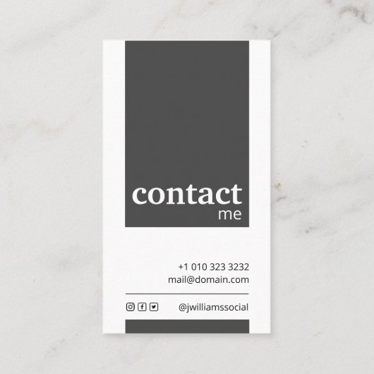 モダン女優モデル名刺 名刺 (裏面)