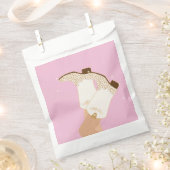 モダン女性のカーボーイガーリーブーツスターズピンク フェイバーバッグ (クリップ留めされた状態)