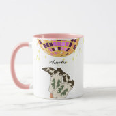 モダン女性のカーボーイレッグカウボーディスコボール マグカップ (左)