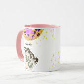 モダン女性のカーボーイレッグカウボーディスコボール マグカップ (正面左)