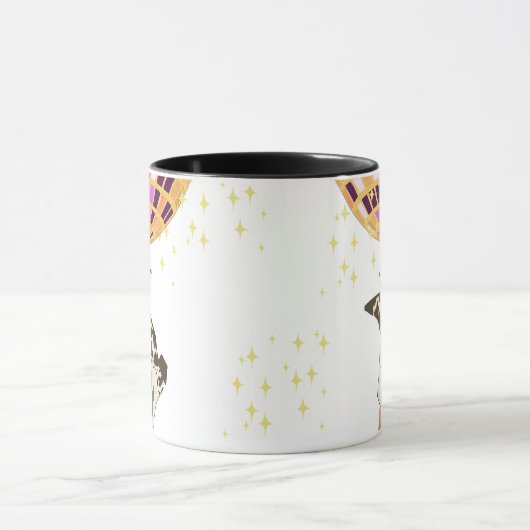 モダン女性のカーボーイレッグカウボーディスコボール マグカップ (中央)