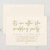 モダン婚宴の後の駆け落ち 招待状 (正面/裏面)