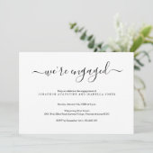 モダン婚約パーティ招待状 招待状 (スタンド正面)