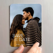 モダン婚約保存日付結婚式の引き出物 マグネット