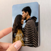 モダン婚約保存日付結婚式の引き出物 マグネット
