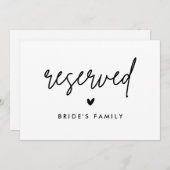 モダン嫁の結婚看板 案内状 (正面/裏面)