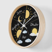 モダン子ムスリム祈りの言葉美学 壁時計 (傾斜)