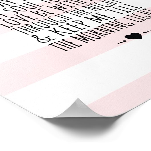 モダン子供部屋ウォールアートチャイルド祈りの言葉プリント ポスター (角)