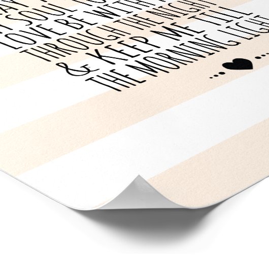 モダン子供部屋ウォールアートチャイルド祈りの言葉プリント ポスター (角)