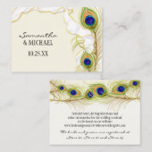 モダン孔雀の羽のリフェイクボンダマススワール エンクロージャーカード (正面/裏面)