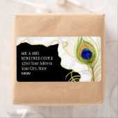 モダン孔雀の羽のリフェイクボンダマススワール ラベル (インサイチュ)