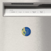 モダン孔雀の羽フェイク宝石スクロール旋回 マグネット (インサイチュ (食洗機))