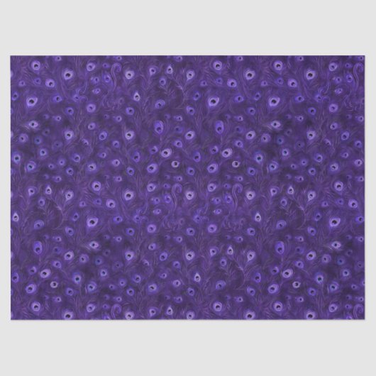 モダン孔雀の羽根ティッシュペーパー、10ポンド、17"x23" 薄葉紙 (正面)