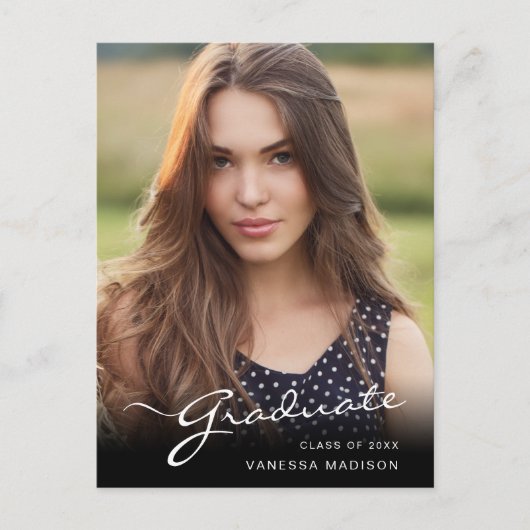 モダン学エレガント生 |トレンディー写真 ポストカード (正面)