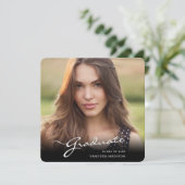 モダン学エレガント生 |トレンディー写真 案内状 (スタンド正面)