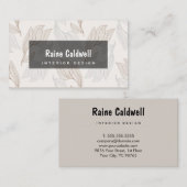 モダン宇宙デザ離れイザの審美的。 名刺 (正面/裏面)