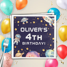 モダン宇宙ロケット宇宙船 誕生日パーティー