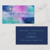 モダン宇宙星雲の聖幾何学 | ヨガ 名刺 (正面/裏面)