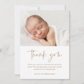 モダン宗教洗礼と《キリスト教》洗礼式や命名式 サンキューカード (正面)