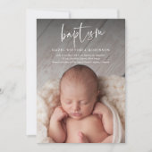 モダン宗教洗礼と《キリスト教》洗礼式や命名式 招待状 (正面)