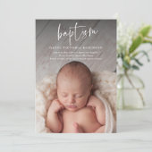 モダン宗教洗礼と《キリスト教》洗礼式や命名式 招待状 (スタンド正面)