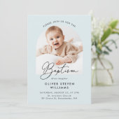 モダン宗教洗礼と《キリスト教》洗礼式や命名式 招待状 (スタンド正面)