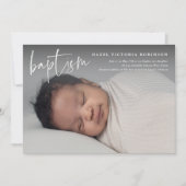 モダン宗教洗礼と《キリスト教》洗礼式や命名式 招待状 (正面)