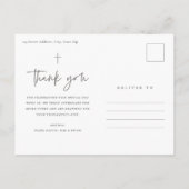 モダン宗教洗礼の台本 ポストカード (裏面)