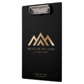 モダン実在の不動産仲介業者ロゴ クリップボード (左)