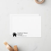 モダン実在エステートエージェントハウス不動産仲介業者  ノートカード (正面/裏面インサイチュ)