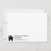 モダン実在エステートエージェントハウス不動産仲介業者  ノートカード (正面)