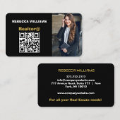 モダン実在エステートモノグラム 名刺 (正面/裏面)