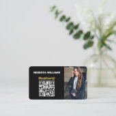 モダン実在エステートモノグラム 名刺 (スタンド正面)