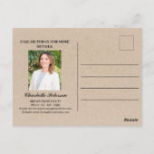 モダン実在エステート ポストカード (裏面)