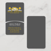 モダン実在エレガントプロフェッショナル 名刺 (正面/裏面)