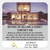 モダン実在エレガント不動産プロモーション スクエアシール (正面)