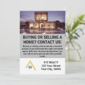 モダン実在エレガント不動産プロモーション 招待状 (スタンド正面)