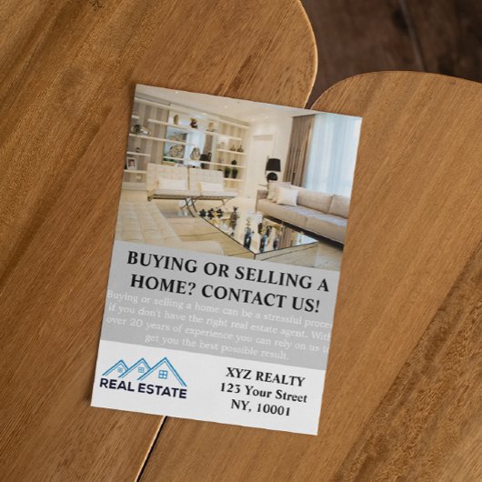 モダン実在エレガントEstate Agent Realty Photo チラシ