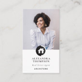 モダン実在エレガントEstate Property Manager写真 名刺 (正面)